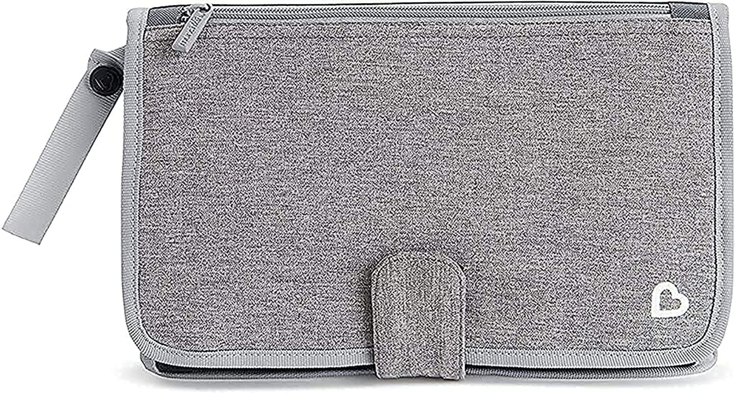 Munchkin® Go Change™ Portable Diaper Changing Kit with Changing Pad and Wipes Case, Grey